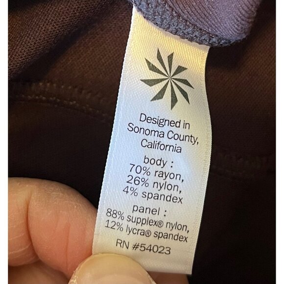 Athleta‎ Trail setter ponte motion maroon legging size 6 - Picture 8 of 10